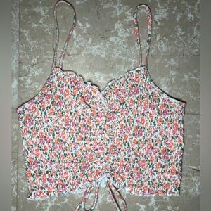 Aeropostale Multicolor Floral Crop Top